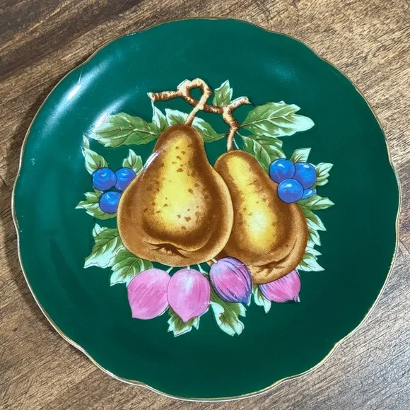 Royal Sealy Japan Green Footed Cup & Saucer - Picture 6 of 7